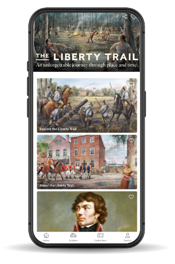 Screenshot of The Liberty Trail South Carolina mobile app