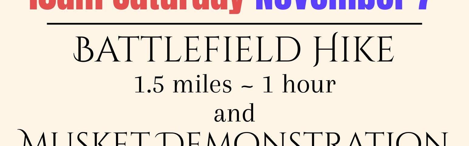 Battlefield hike flyer