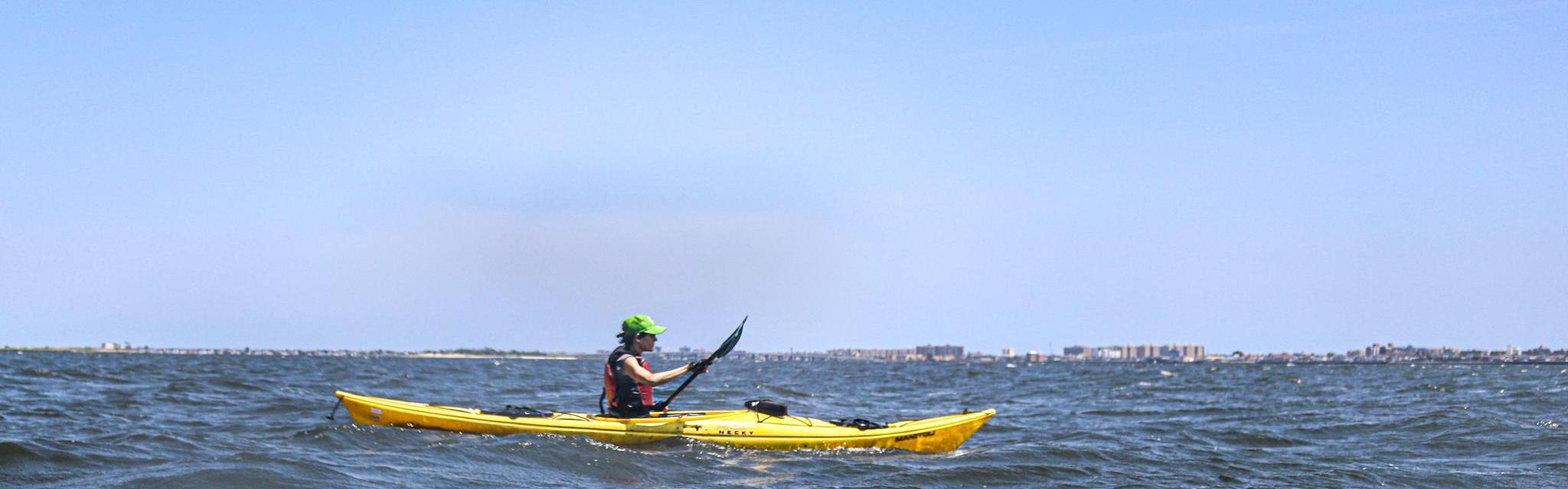 Kayaker on water