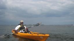 Kayaker on the water