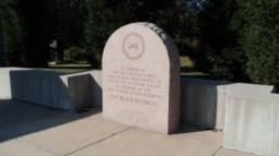 Granite monument to 1st Rhode Island African American Regiment