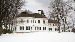 Washington's Headquarters at Morristown photographed in the winter