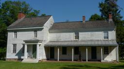 The Thomas Clarke House, located at the Princeton Battlefield