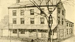 Historic Depiction of Arnold's Tavern in Morristown New Jersey