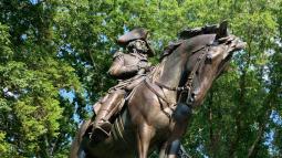 Nathanael Green statues at Guilford Courthouse by Melissa Winn