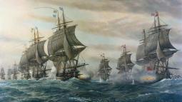 Battle of the Virginia Capes from the US Navy History & Heritage Command