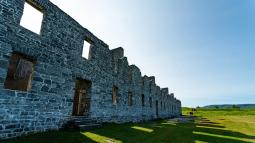 Stone wall ruins of Crown Point 