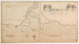 Map depicting the location of Fort de la Presentation