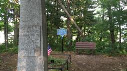 Monument to Silas Towne on Mexico Point