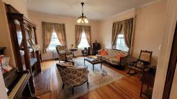 Parlor with furniture from the 1940s.