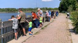 Group of people fishing