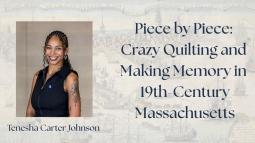 Lecture title with an image of a Black woman wearing a dark blouse. She is smiling.