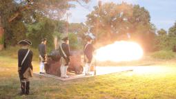 Cannon fired