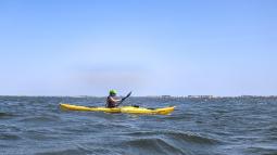 Kayaker on water