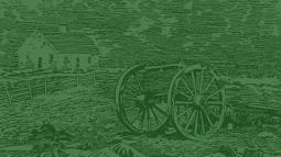 This is a sketch of a cannon stationed on a battlefield.