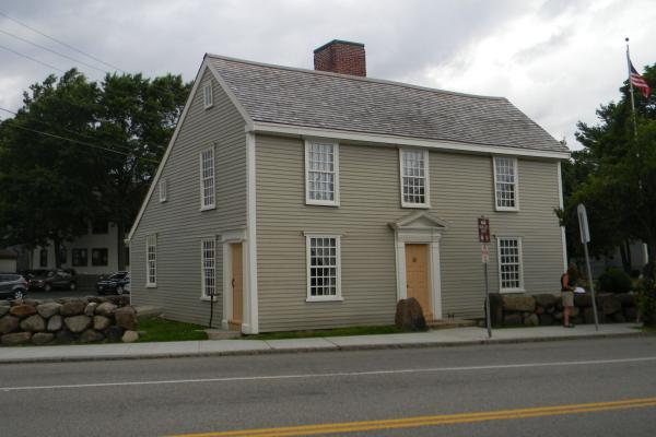 Exterior shot of the John Quincy Adams Birthplace