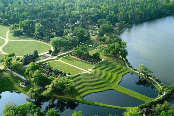 aerial view of Middleton Place