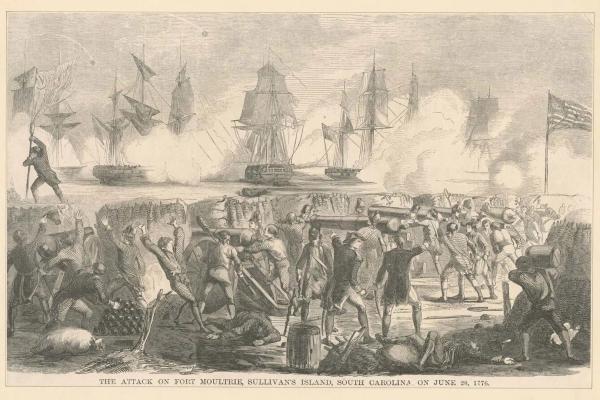The Attack on Fort Moultrie Sullivan's Island, SC