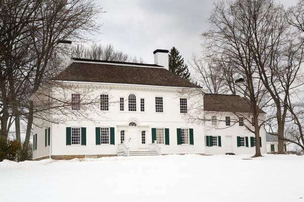 Washington's Headquarters at Morristown photographed in the winter