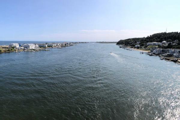 View of the Shrewsbury River, near where Joshua Huddy jumped in after being captured by Loyalists