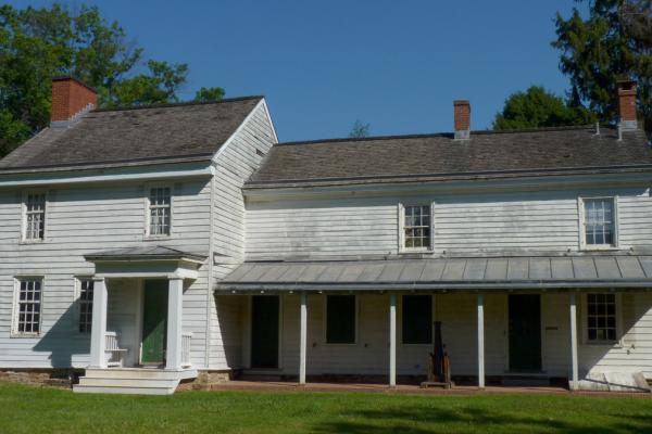 The Thomas Clarke House, located at the Princeton Battlefield