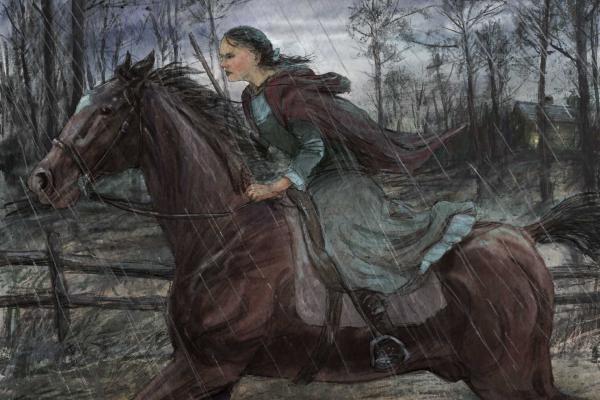 Depiction of Sybil Ludington by Dale Watson