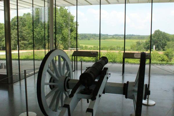 Monmouth Battlefield State Park Visitor Center interior by Campaign1776