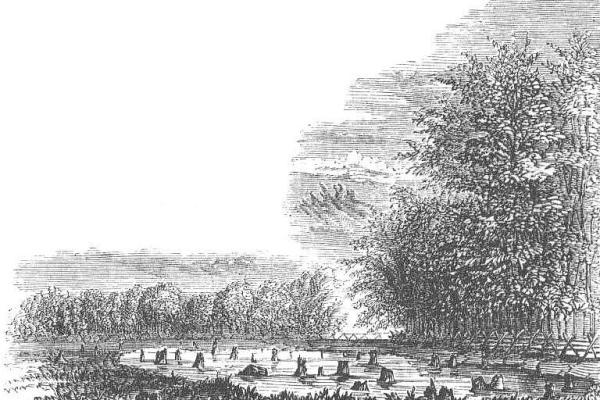 Pyles Pond, near the site of Pyle's Defeat