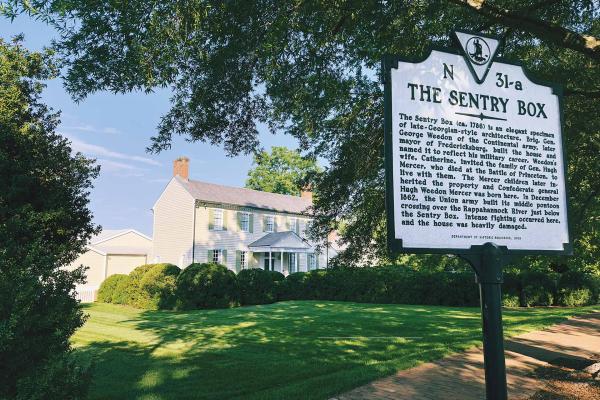 Sentry Box in Fredericksburg photographed by Matthew Hartwig