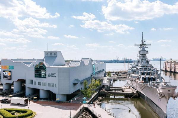 Hampton Roads Naval Museum with the USS Wisconsin