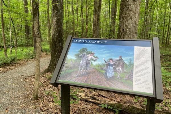 Martha & Watt Sign at Brattonsville (Stop 4)