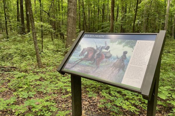 Huck's Death Sign at Brattonsville (Stop 6)