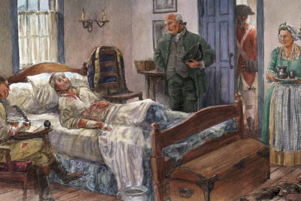 General de Kalb on His Death Bed by Dale Watson