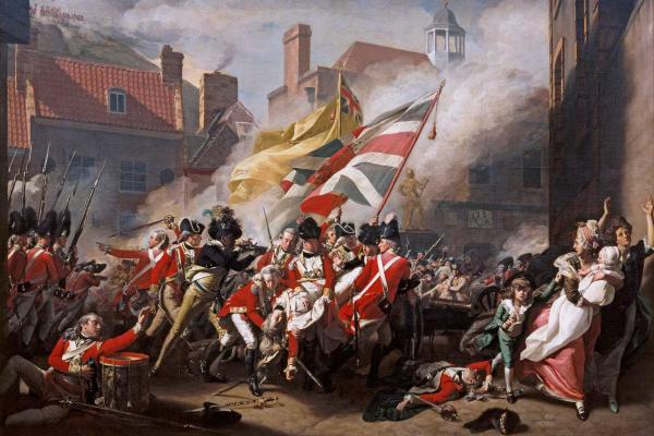 Detail from John Singleton Copley, ‘The Death of Major Peirson, 6 January 1781’, (1783) Tate Gallery, London.