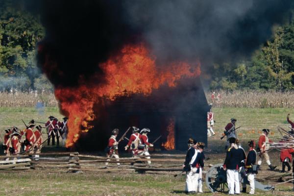 British Burning Structures at Colonial Camden