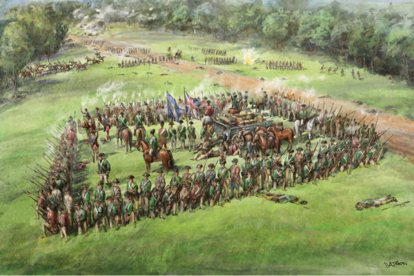 British Square Formation at Hanging Rock by Dale Watson