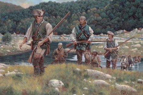 Overmountain Men Painting