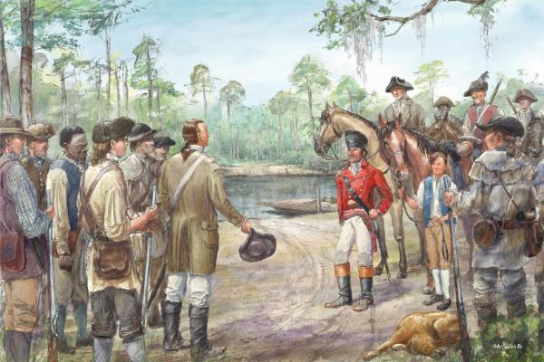Francis Marion at Witherspoons Ferry by Dale Watson