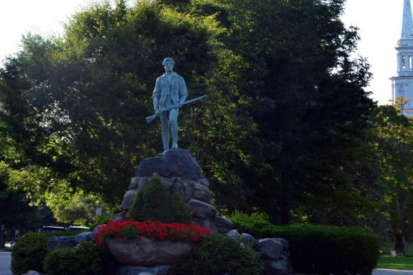 Captain John Parker Statue Image Courtesy of the Massachusetts Office of Travel & Tourism