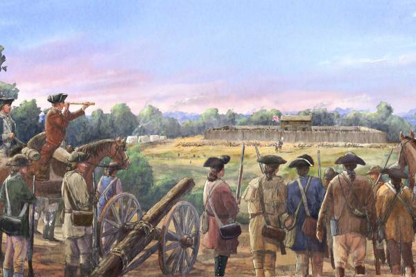 Charles McDowell Surrounds Fort Thicketty by Dale Watson