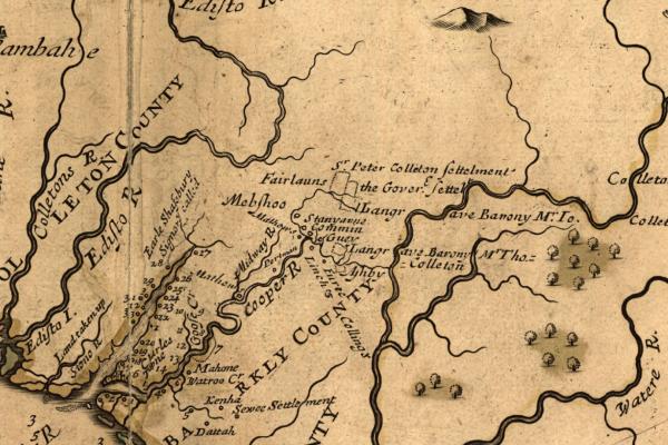 A new map of the country of Carolina Historical Map