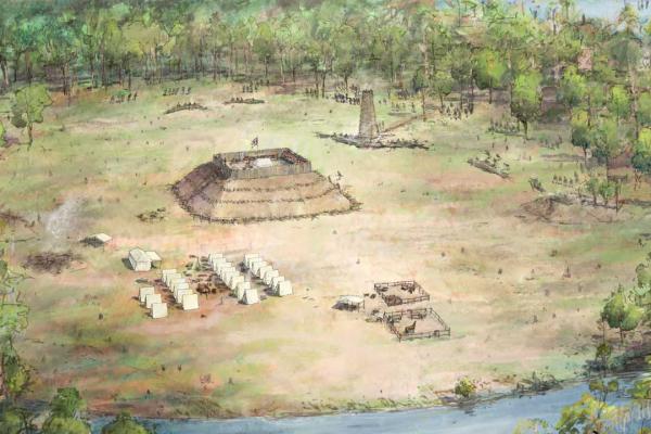 Fort Watson British Occupation Depiction