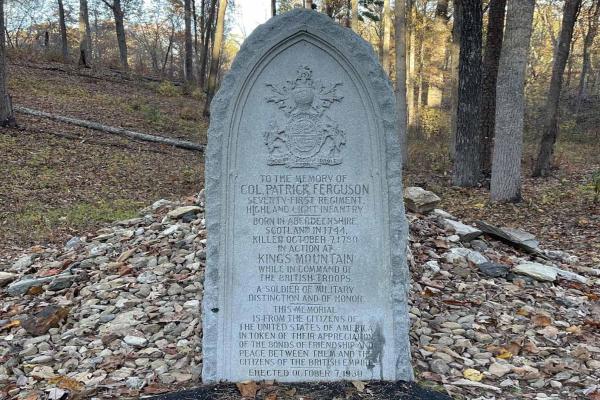 Patrick Ferguson Memorial at Kings Mountain