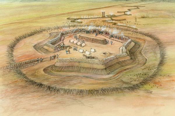 Depiction of Fort Ninety Six