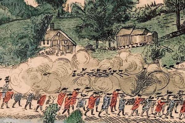 Captain David Brown House Site Engraving Courtesy of the NPS