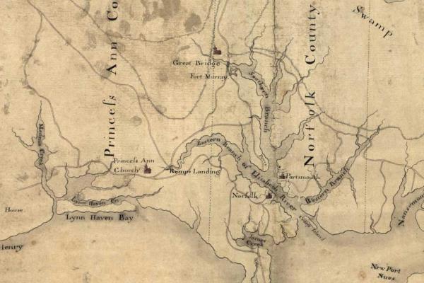 Detail of a Part of the Province of Virginia (Library of Congress)