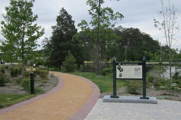 Marshall Family at Great Bridge Courtesy of HMDB