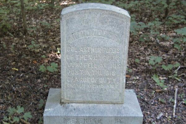Captain Arthur Forbis Monument at Guilford Courthouse (NPS Photo)