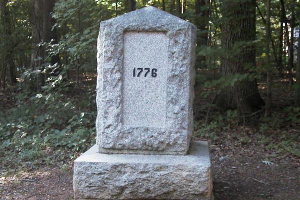 NPS photo of the No North-No South Monument at Guilford Courthouse