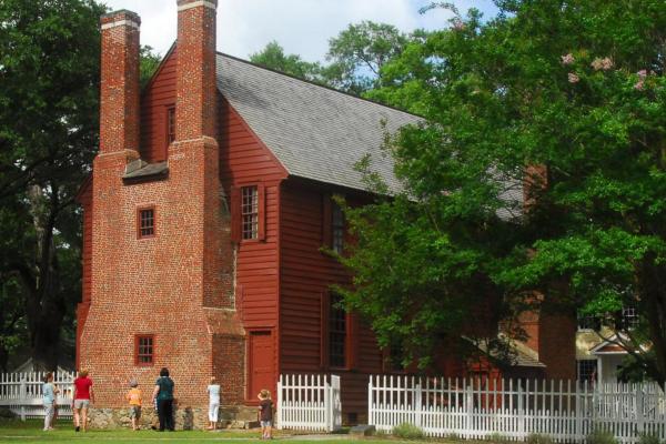 Photo of the Palmer Marsh House taken by the North Carolina Department of Natural and Cultural Resources